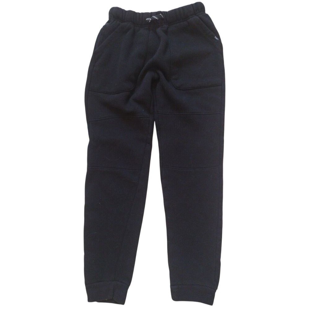 Lee Sweatpants Boy Large (14/16) Black Drawstring Waist Comfy Warm‎ Joggers